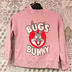 NEW , ZARA girls BUGS BUNNY HOODIE size 9